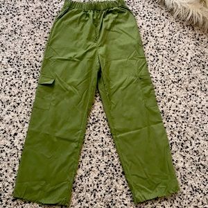 Green cargo pants ROMWE